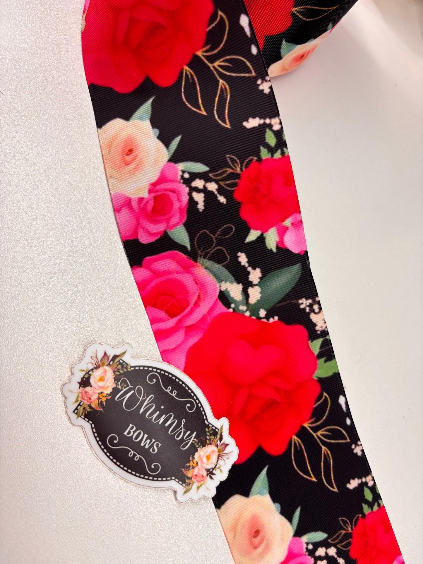 3 INCH ROSES  RIBBON SALE