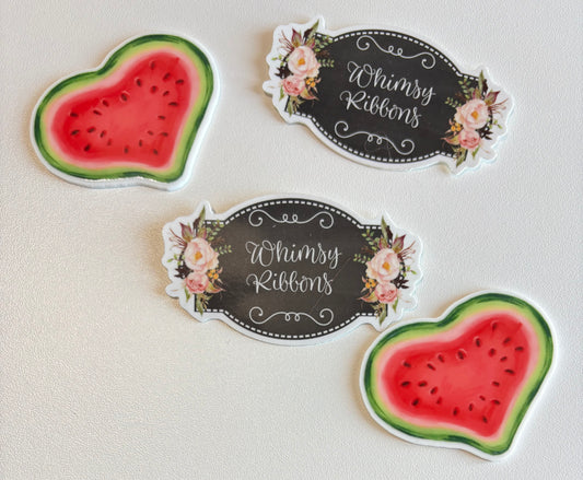 WATERMELON HEART LARGE RESIN