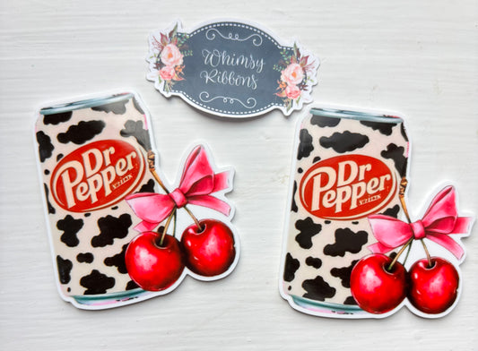 PEPPER DRINK WITH CHERRIES   LARGE RESIN
