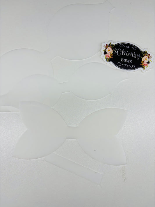 Plastic template for 5.5 inch bow