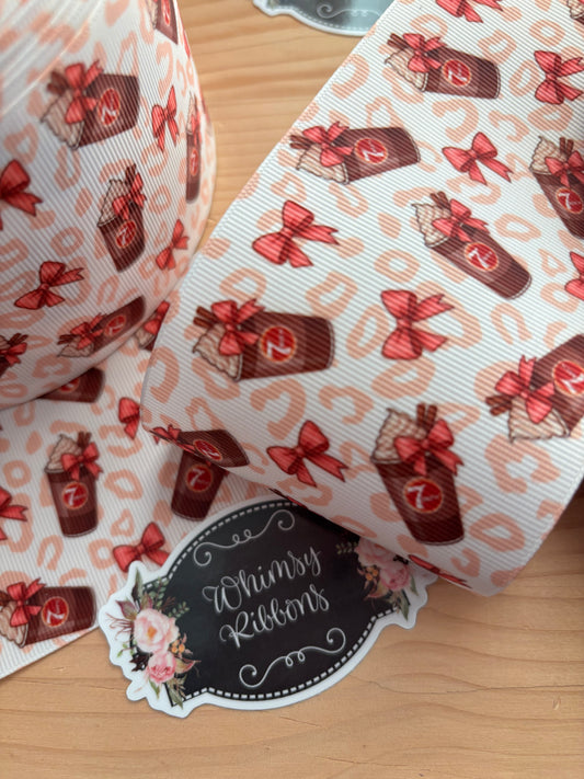 2 INCH - 7 BREW CHEETAH/LEOPARD PRINT   - 1 yard