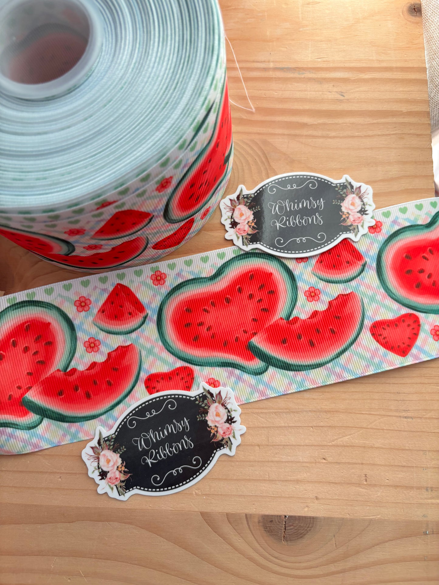 3  INCH HEART WATERMELON  -1 YARD