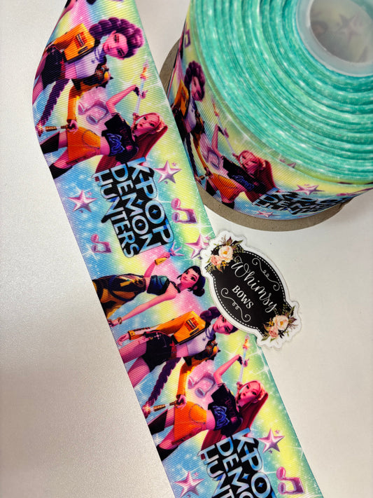 KPOP DEMON HUNTERS 3 inch GROSGRAIN RIBBON