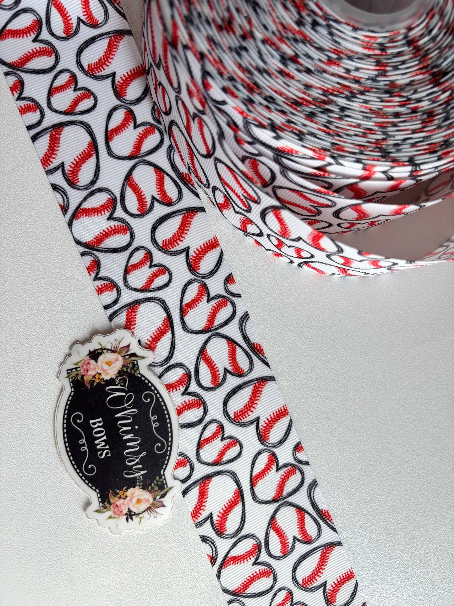 BASEBALL HEARTS 2 INCH