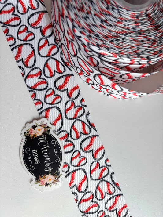 BASEBALL HEARTS 2 INCH