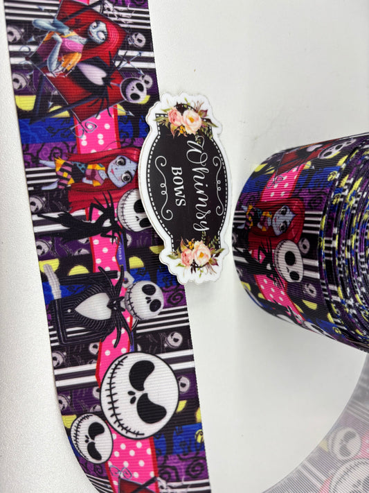 JACK AND SALLY 2 inch Ribbon