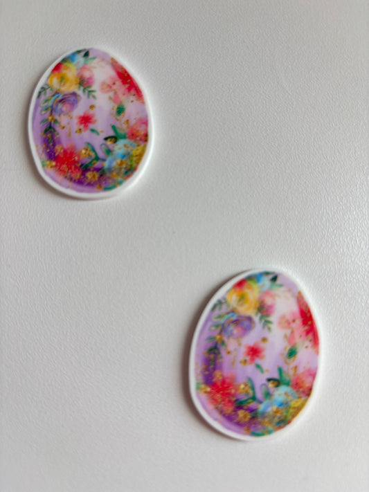 EASTER EGG FLORAL RESIN SMALL