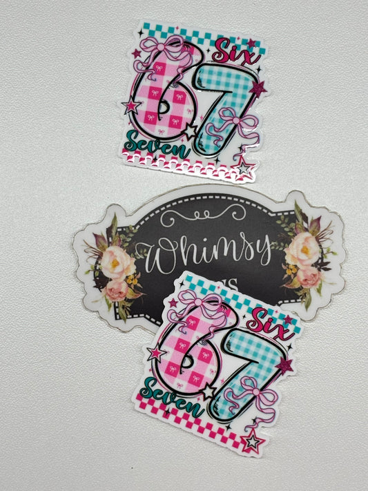 6 7 SIX SEVEN RESIN  SMALL