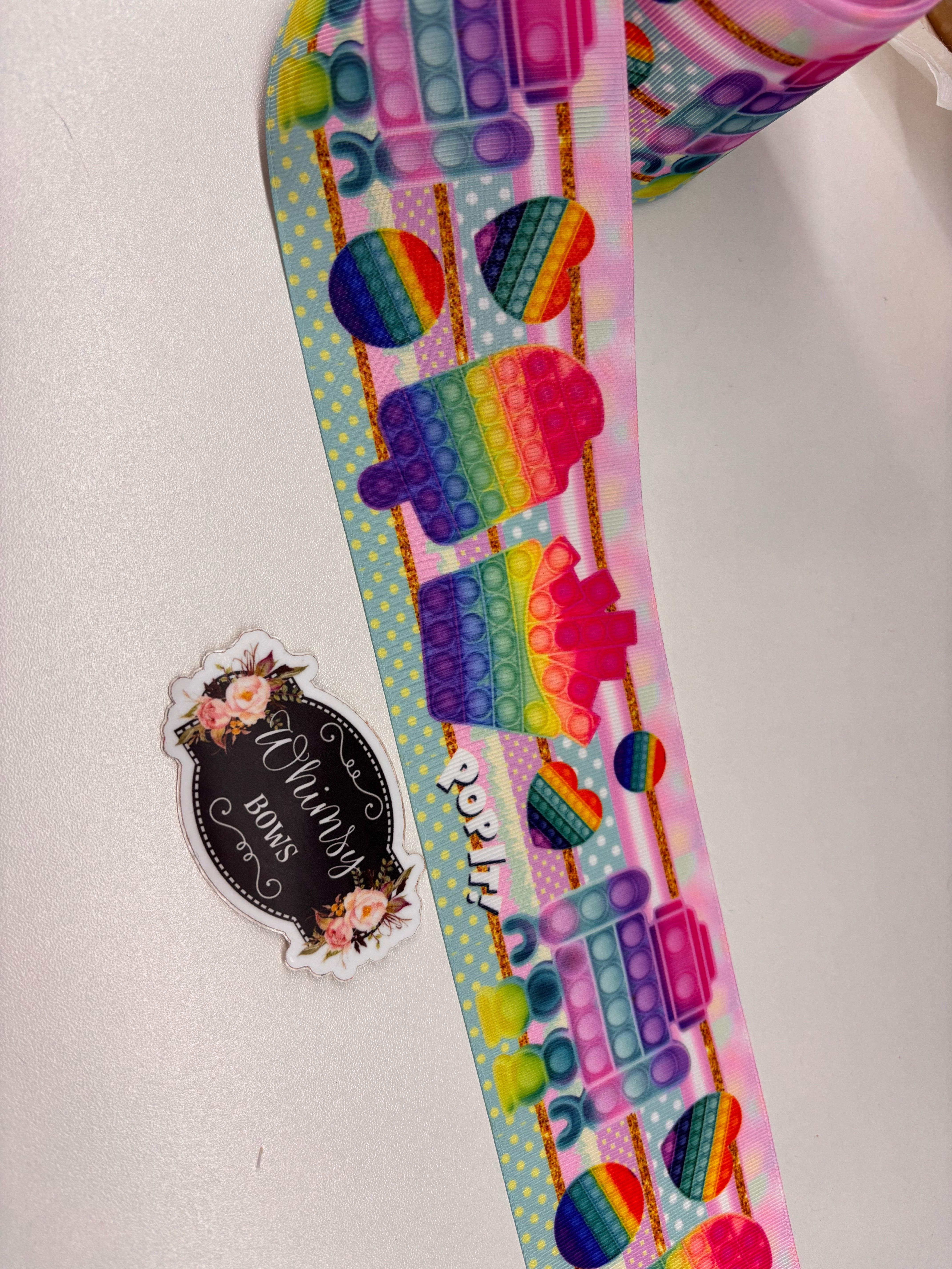 Ip/it Ribbon 3 INCH POP IT RIBBON SALE – Whimsy Ribbons and Bows