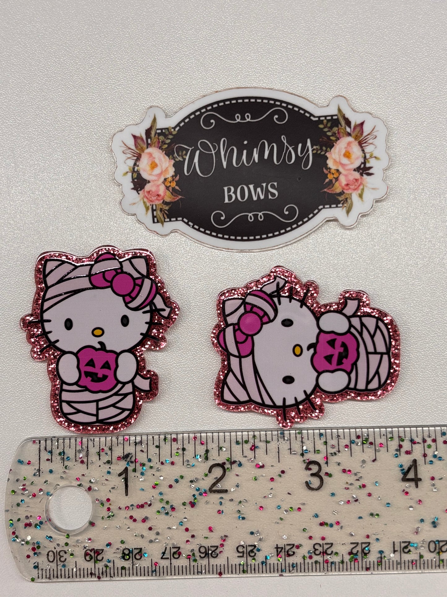 HK HALLOWEEN MUMMY SMALL GLITTER Resin