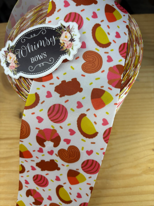 3 inch PASTRIES Pan Dulce GROSGRAIN RIBBON