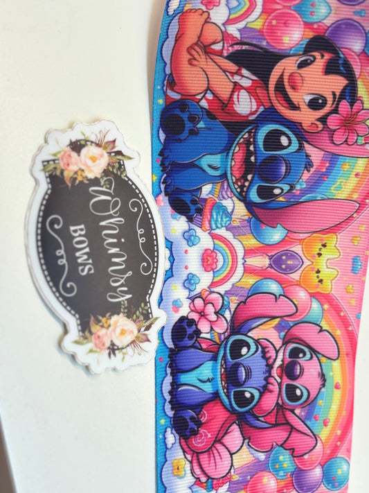LILO AND STITCH 3 inch GROSGRAIN RIBBON