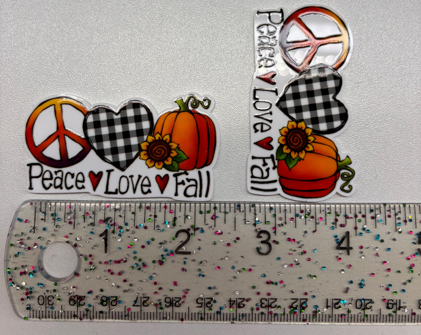 Peace love fall Large Resin
