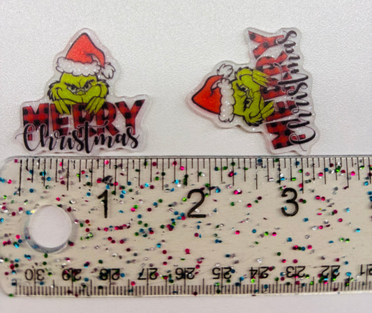 GRINCH  glitter resin