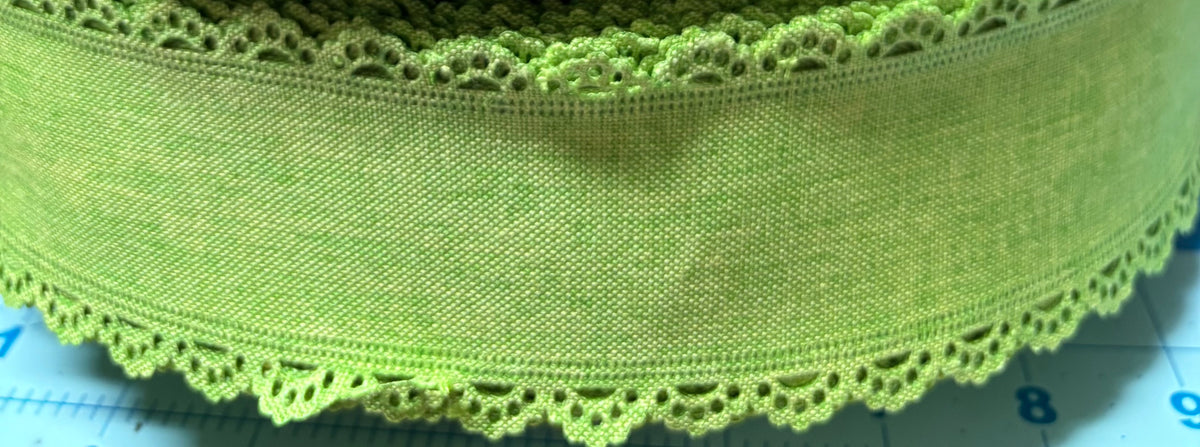 2.5 LACE SCALLOPED CANVAS - choose color and yards