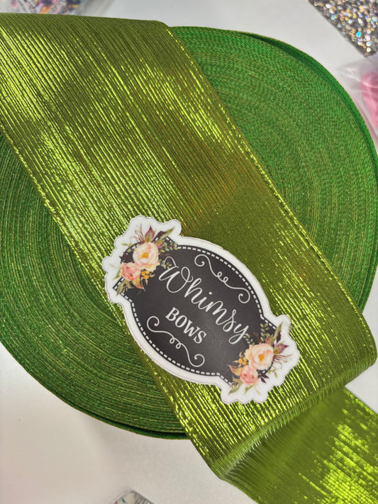 3 INCH APPLE GREEN SOFT METALLIC