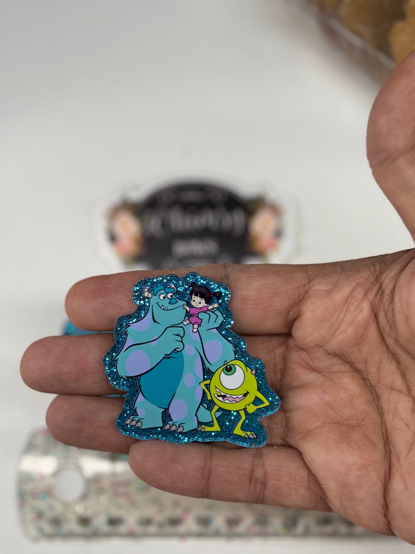 MONSTERS INC SMALL GLITTER Resin