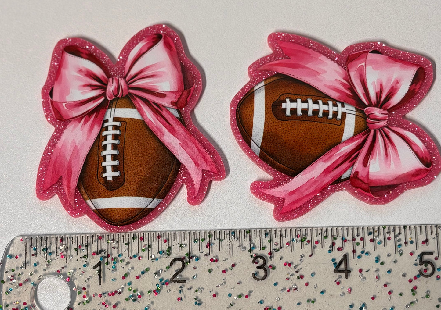 FOOTBALL  GLITTER Large Resin
