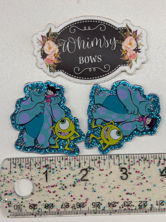 MONSTERS INC SMALL GLITTER Resin