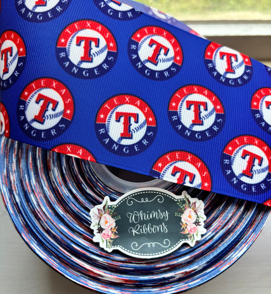 2 INCH TEXAS RANGERS BASEBALL  - 1 yard
