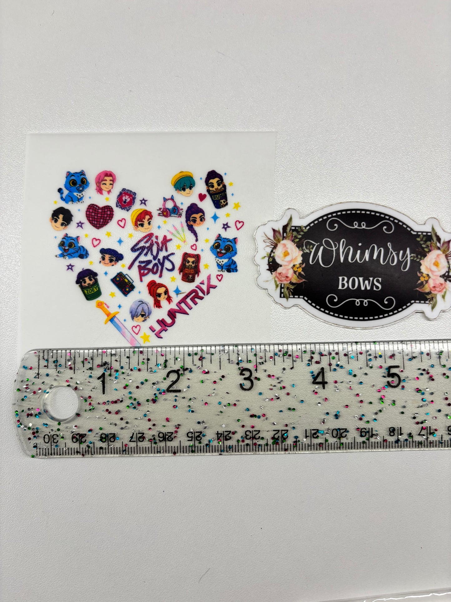 DTF PRINT FOR RIBBON SAJA BOYS HUNTRX Kpop demon hunter 1 Piece 3 inch size