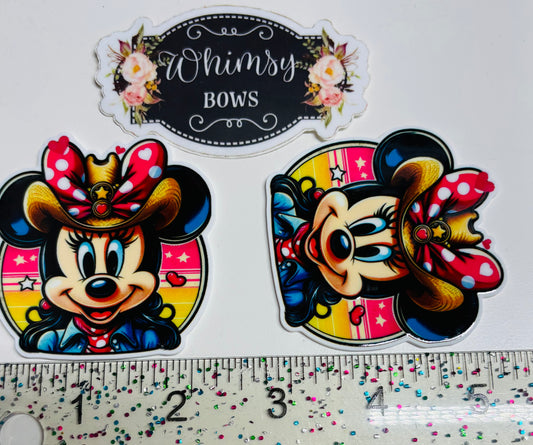 MINNIE MOUSE COWGIRL Large Resin