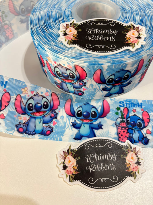 2 INCH - STITCH PRINT   - 1 yard