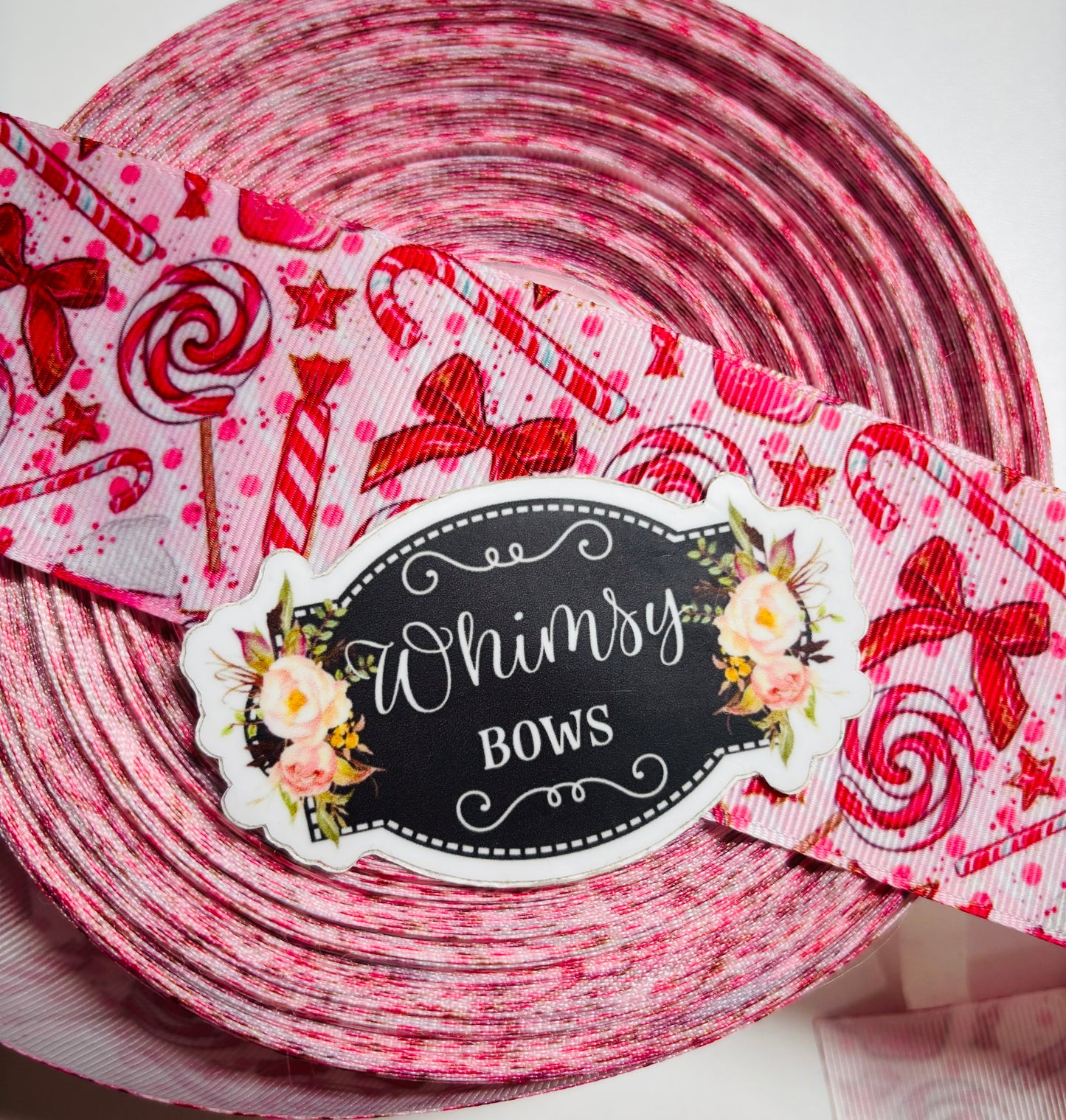 2 INCH CHRISTMAS CANDY CANE  HOLIDAY RIBBON