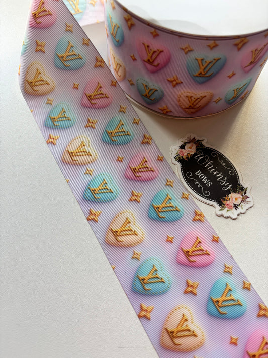 2 INCH  LV LOUIS VUITTON HEARTS