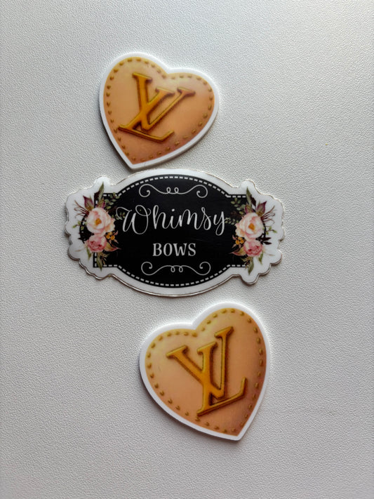 LV LOUIS VUITTON HEART RESIN SMALL