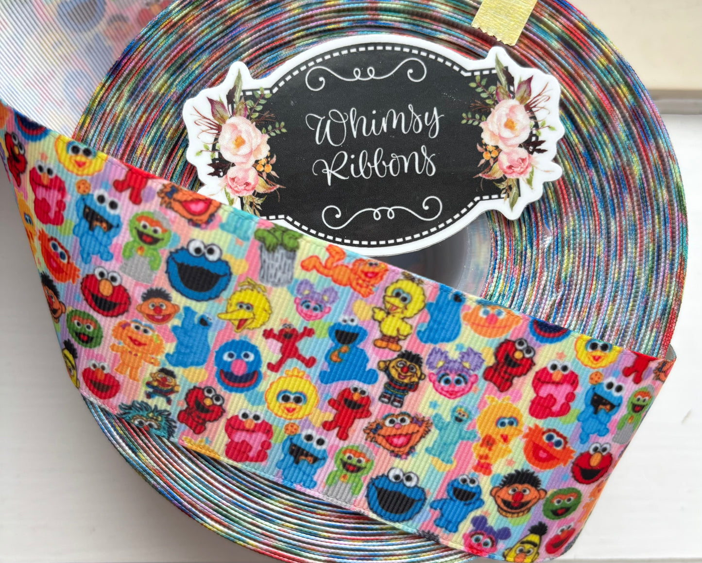 2 INCH - SESAME STREET FRIENDS PRINT   - 1 yard