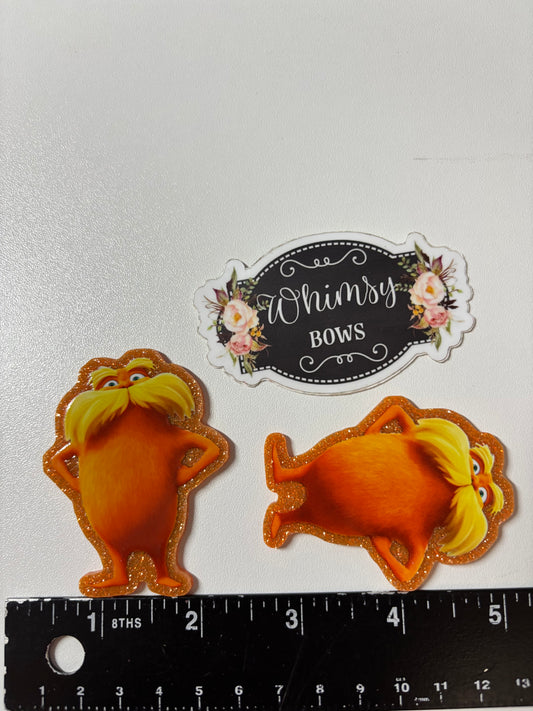 LORAX - Dr Seuss LARGE  GLITTER RESIN