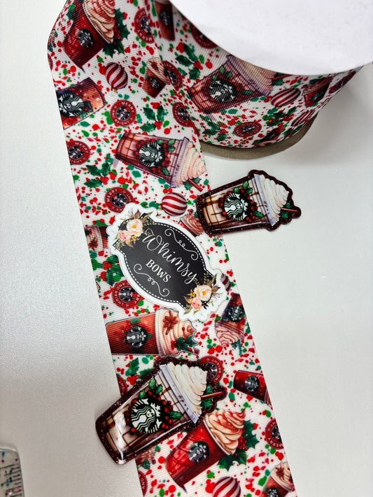 COFFEE HOLIDAY DRINK STARBUCKS 2 inch Ribbon