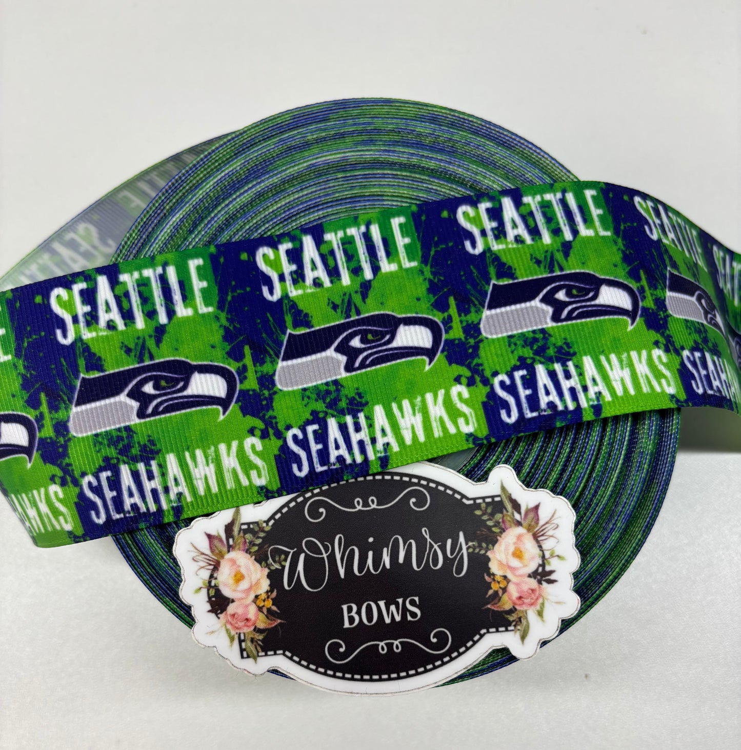 2 inch Seahawks  ribbon