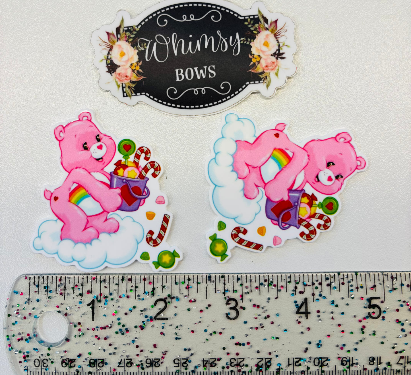 CARE BEARS PINK Large Resin