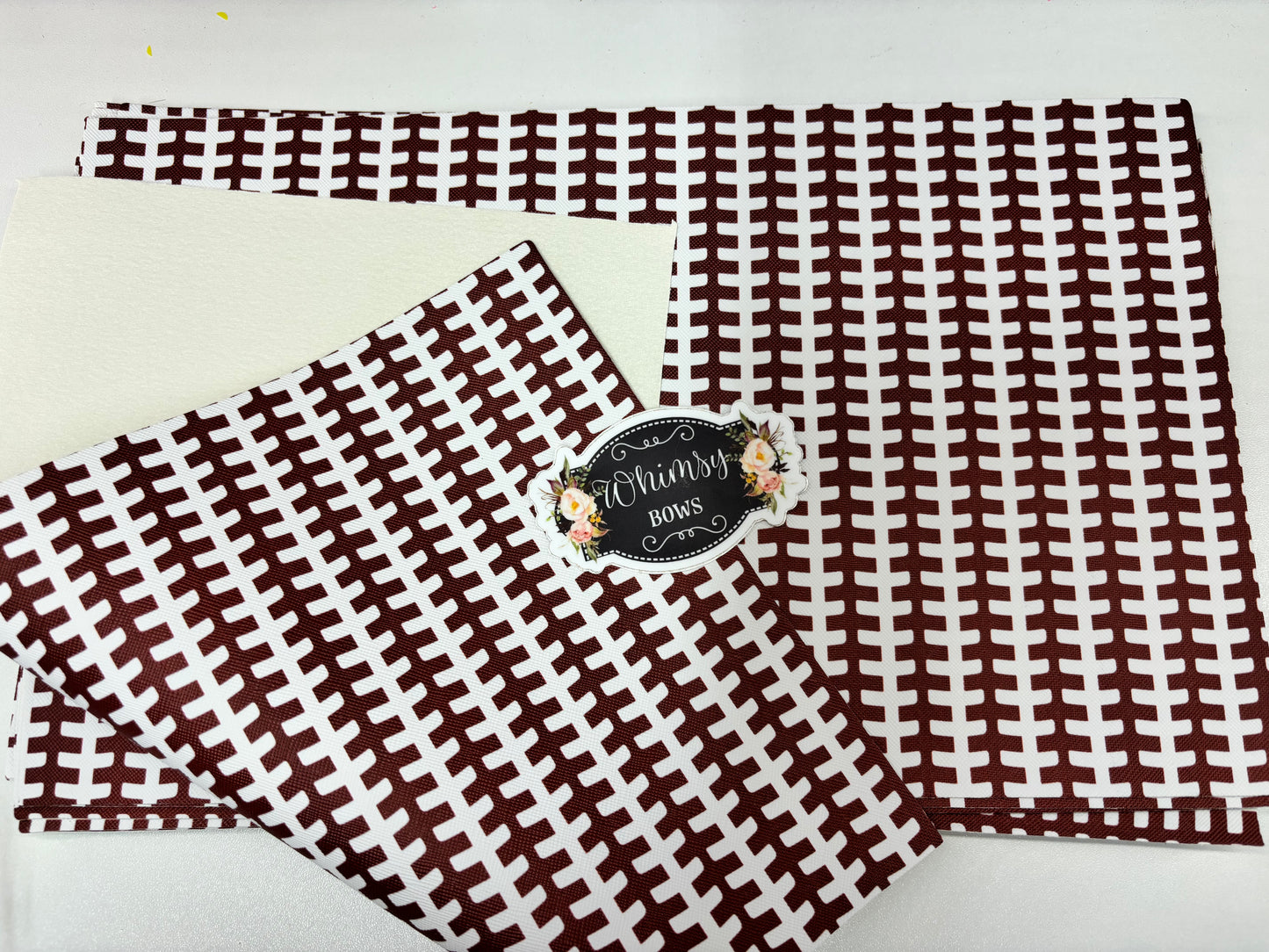 Faux soft sheet Football laces