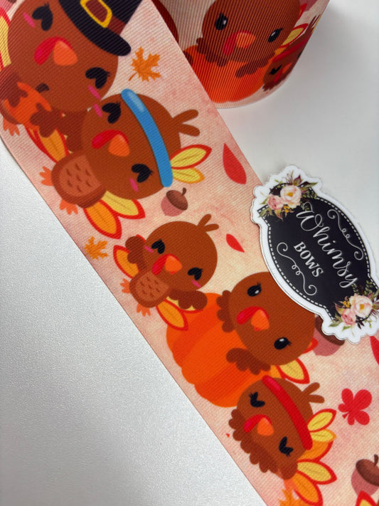 3 INCH CUTE TURKEY PRINT