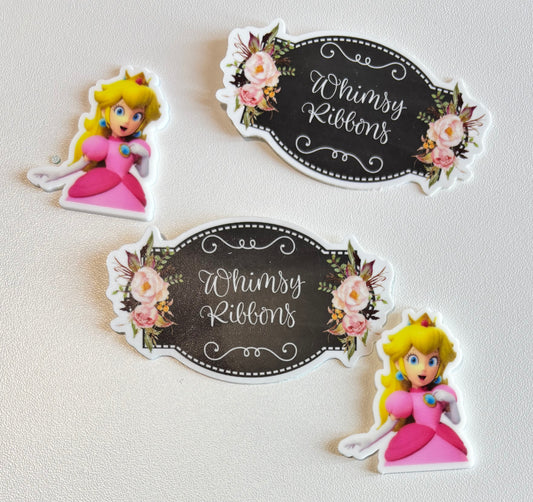 PEACH MARIO SMALL RESIN