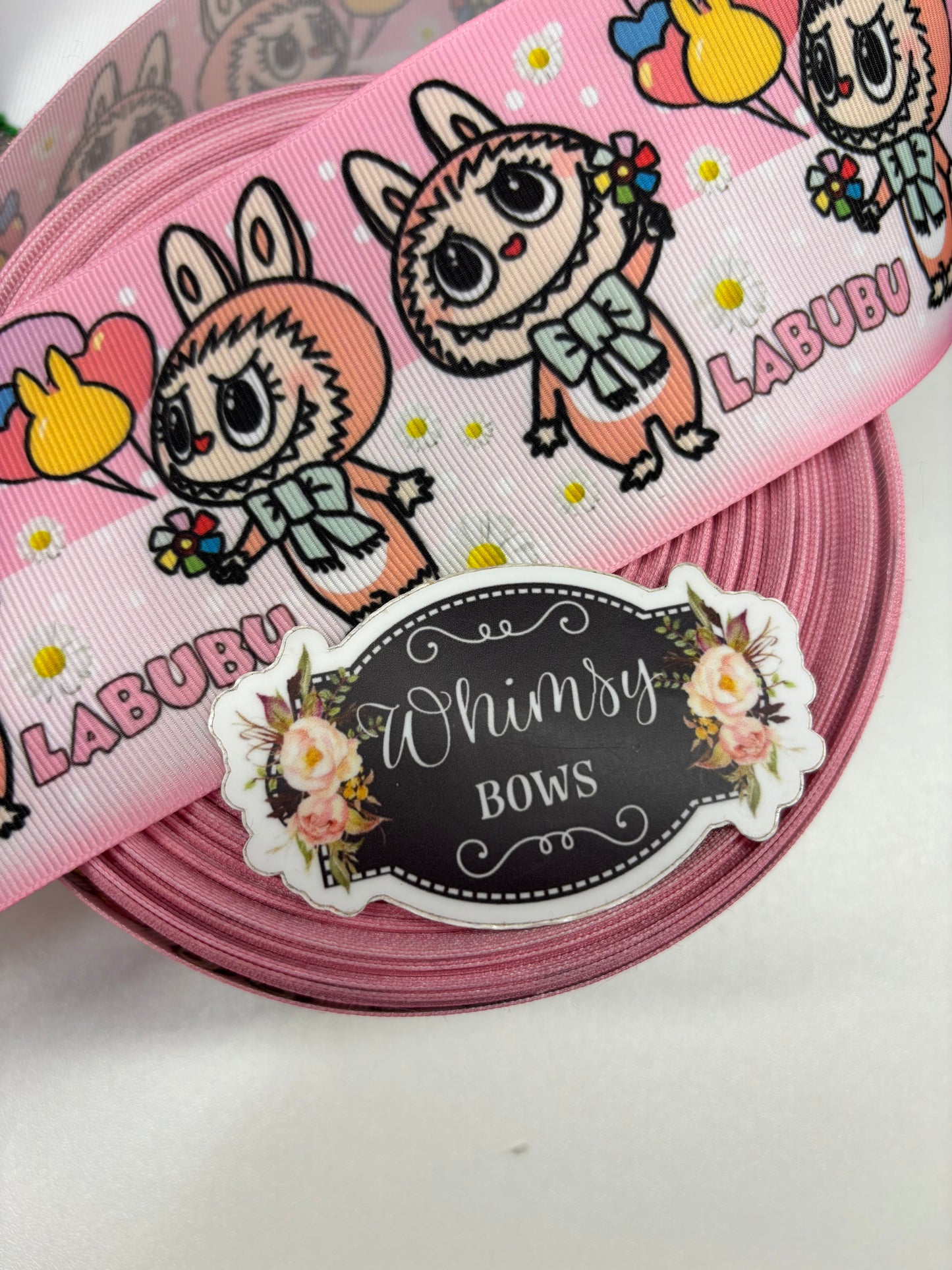 LABUBU 3 inch GROSGRAIN RIBBON. SALE PRICE