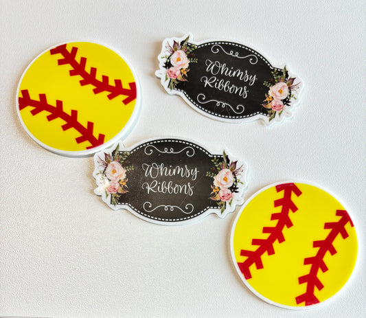 SOFTBALL LACES   LARGE RESIN