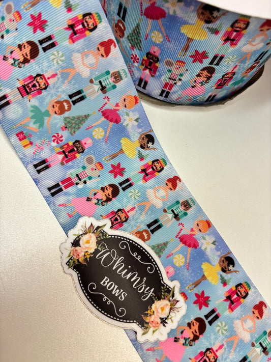 NUTCRACKER 3 inch GROSGRAIN RIBBON