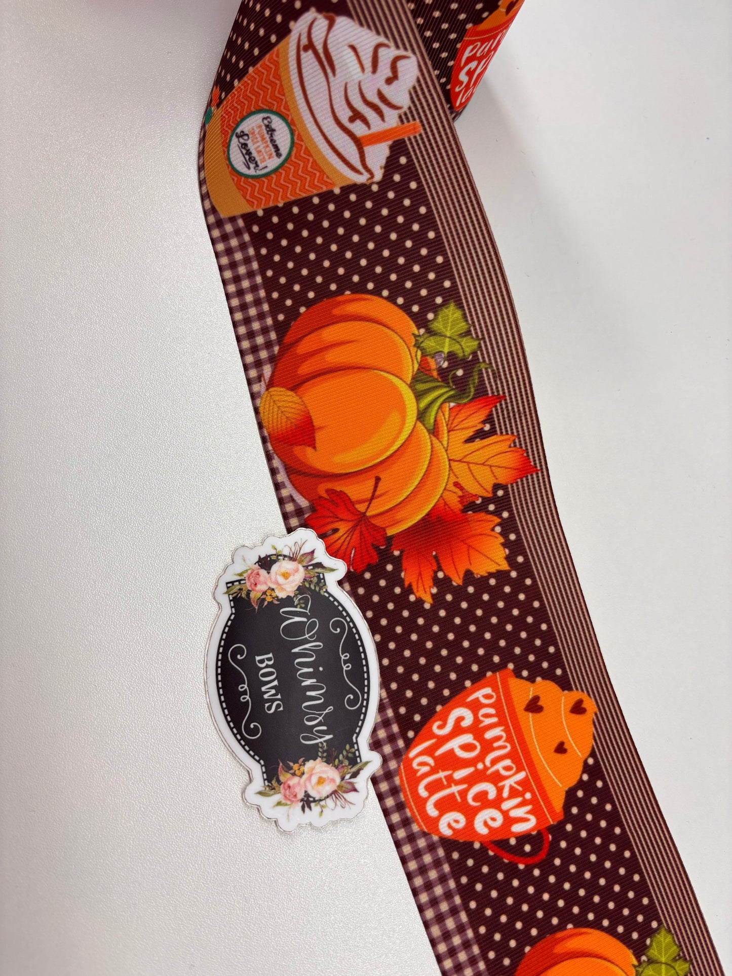 PUMPKIN SPICE 3 INCH  RIBBON