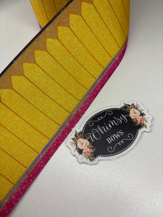 3 INCH PENCIL PRINT RIBBON SALE PRICE .75 YD