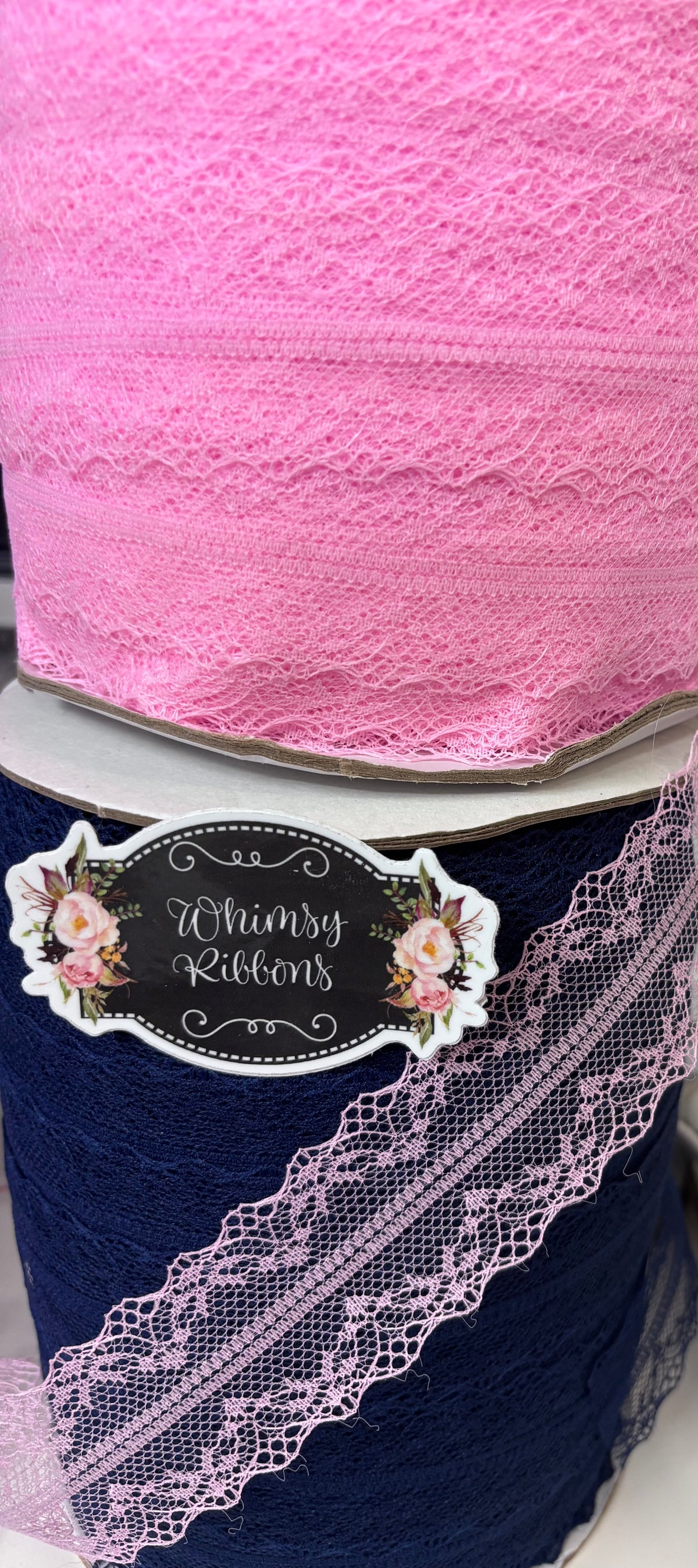 1.5 inch LACE 7 colors total of 14 yards