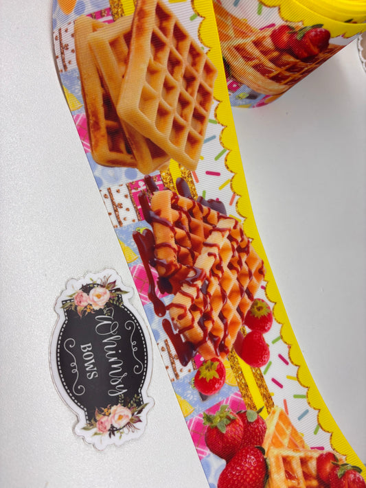 WAFFLES  3 INCH RIBBON SALE