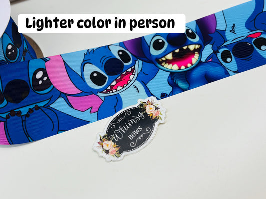 STITCH 3 inch GROSGRAIN RIBBON