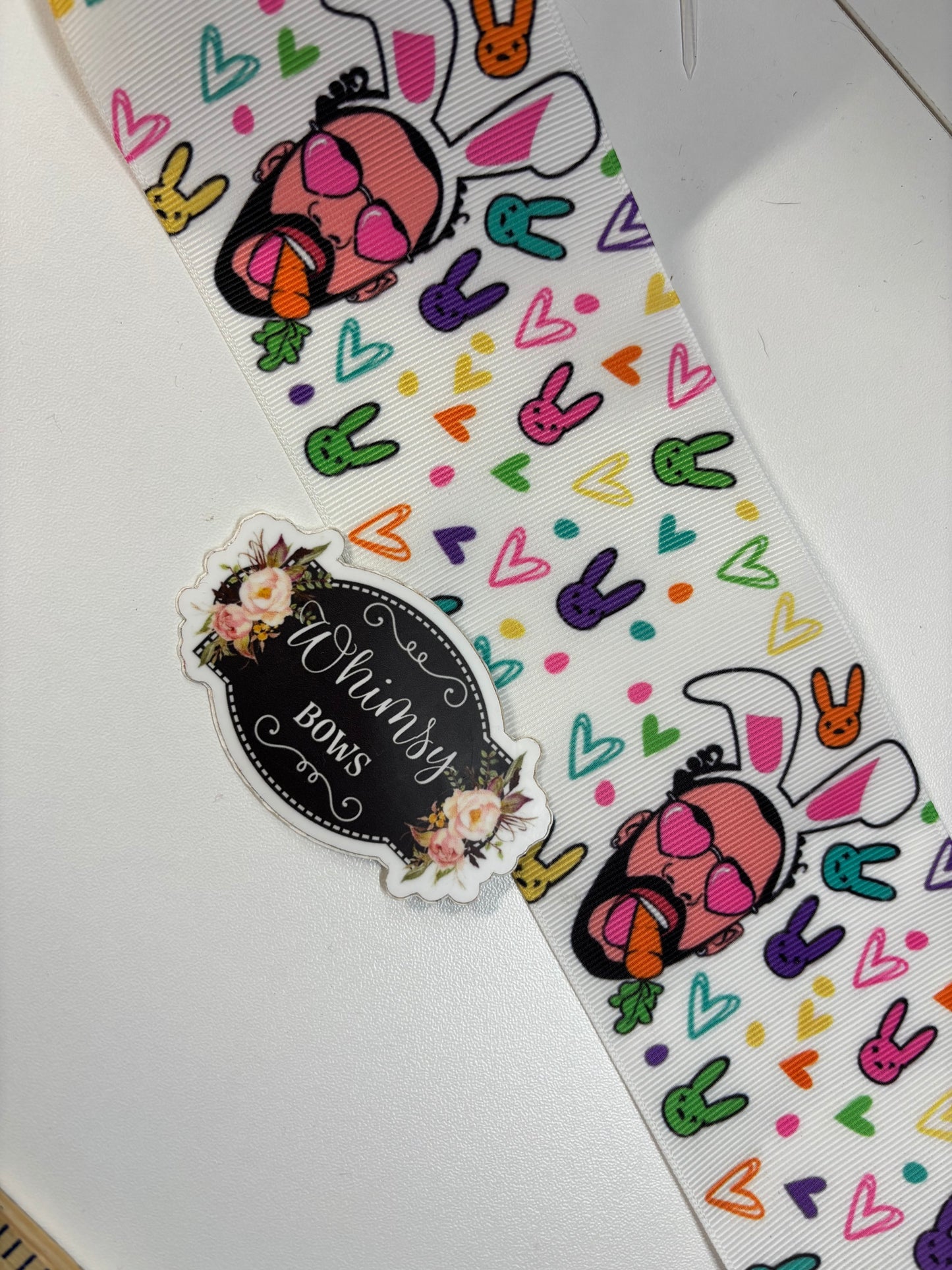 BAD BUNNY 3 inch GROSGRAIN RIBBON