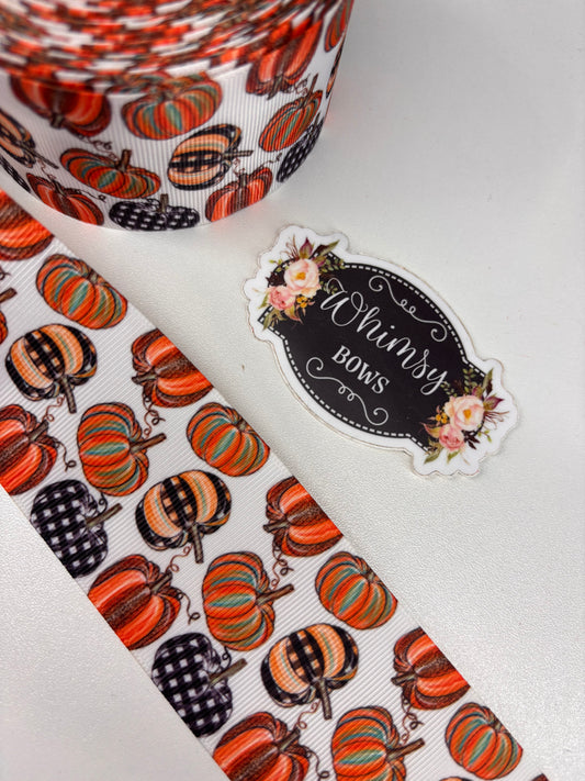 PUMPKINS FALLL  3 INCH  RIBBON