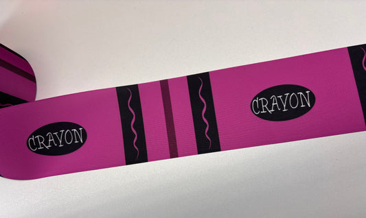 3 INCH PURPLISH CRAYON  PRINT