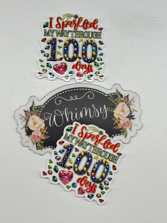 SPARKLED THROUGH 100 days RESIN  SMALL